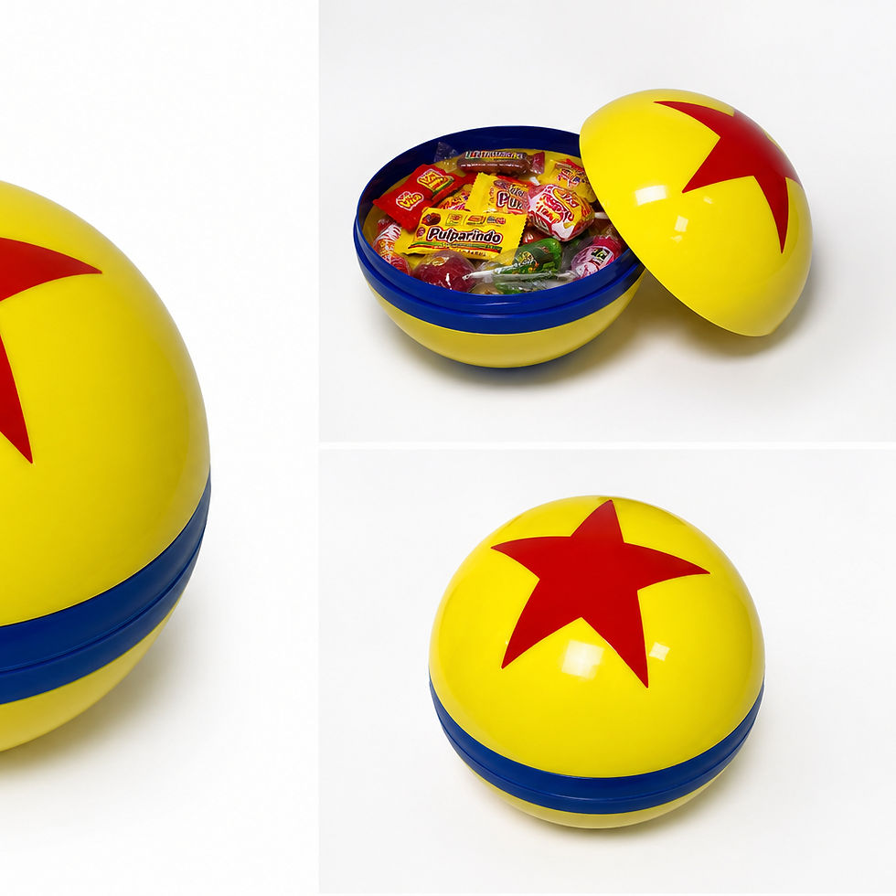 Miniatura: Dulcero en Forma de "Pelota Amarilla con Estrella Roja"