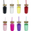 Miniatura: 12PZAS VASO DE VIDRIO CON TAPA DE BAMBÚ 24OZ MANGA DE SILICON "ECO"