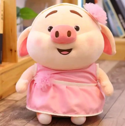Miniatura: 12PZAS PUERQUITO DE PELUCHE SUPER SUAVE DISFRAZADO