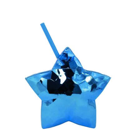 Miniatura: Vaso en Forma de "Estrella Metálico" de 600ml