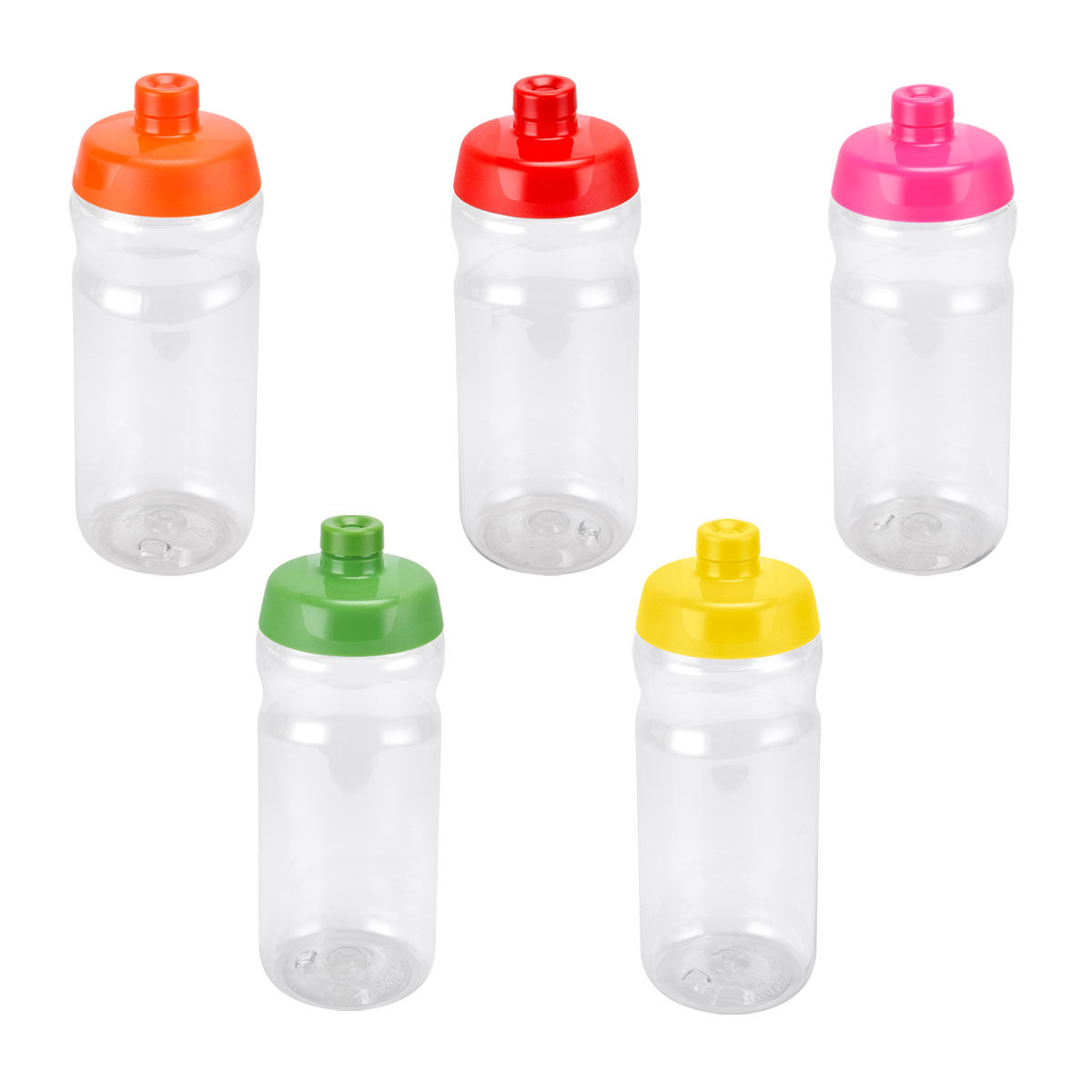 100PZAS CILINDRO DE PLÁSTICO CON CHUPÓN 500ML "KU"