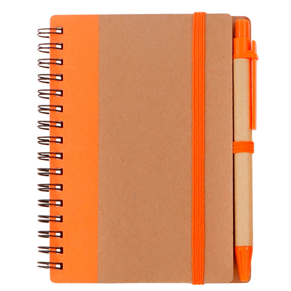Miniatura: Mini Libreta de Papel Reciclado con Bolígrafo