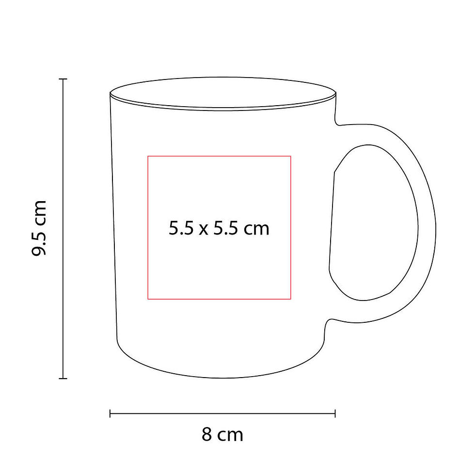 Miniatura: 36PZAS  TAZA CERÁMICA FOSFO 11OZ "KABB"
