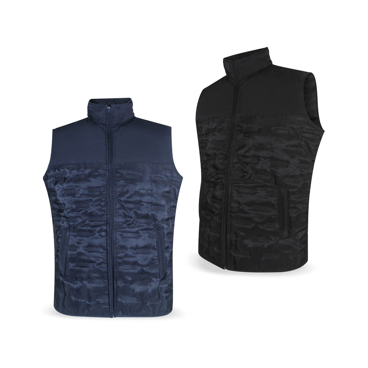 CHALECO CON DOBLE BOLSA FRONTAL CAPITONADO MODERNO "BLI"