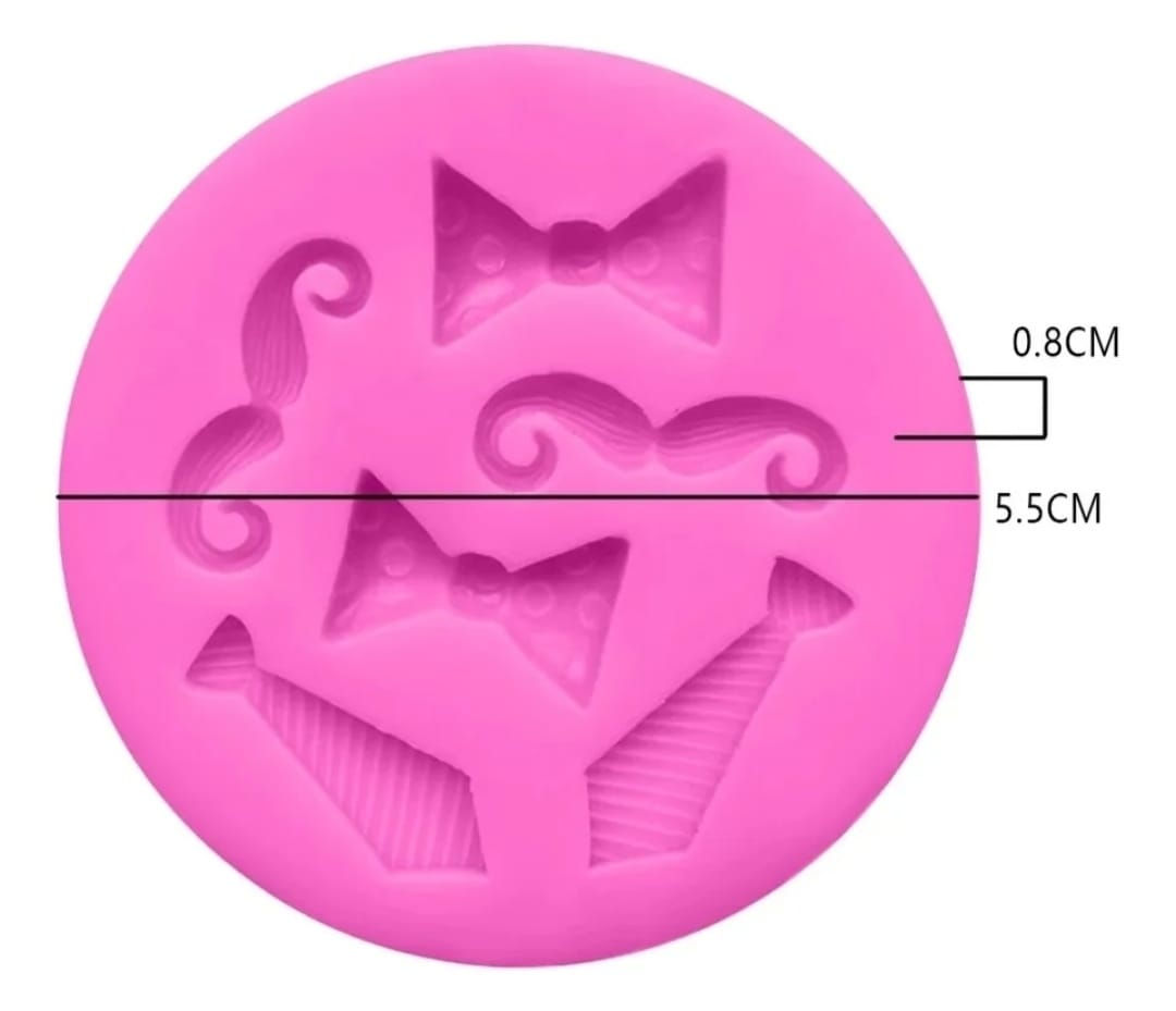 MOLDE DE CORBATAS Y MOÑITOS
