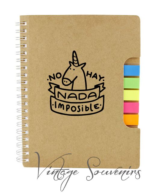 Miniatura: LIBRETA ECOLÓGICA  CON BANDERILLAS "JOL" FRASES PERSONALIZADO