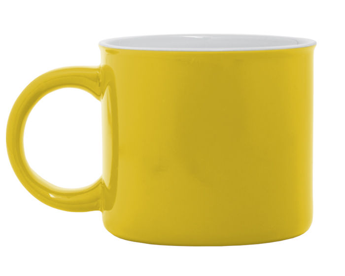 Miniatura: TAZA CERÁMICA INTERIOR BLANCO EXTERIOR COLOR 15OZ  "TAM"