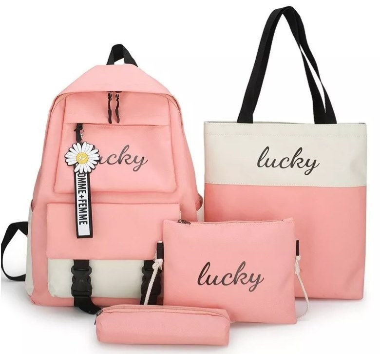 Miniatura: 10PZAS MOCHILA DE BOLSA FRONTAL CON COMPARTIMENOS "LUCKY"
