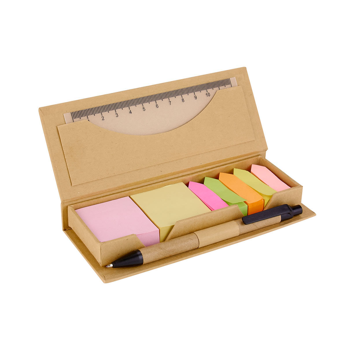 10PZAS ESTUCHE ECOLÓGICO PORTA NOTAS ADHESIVAS "INZ"