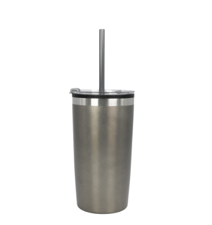 Miniatura: 12PZAS VASO TERMO INSULADO CON POPOTE  550ML "SEE"