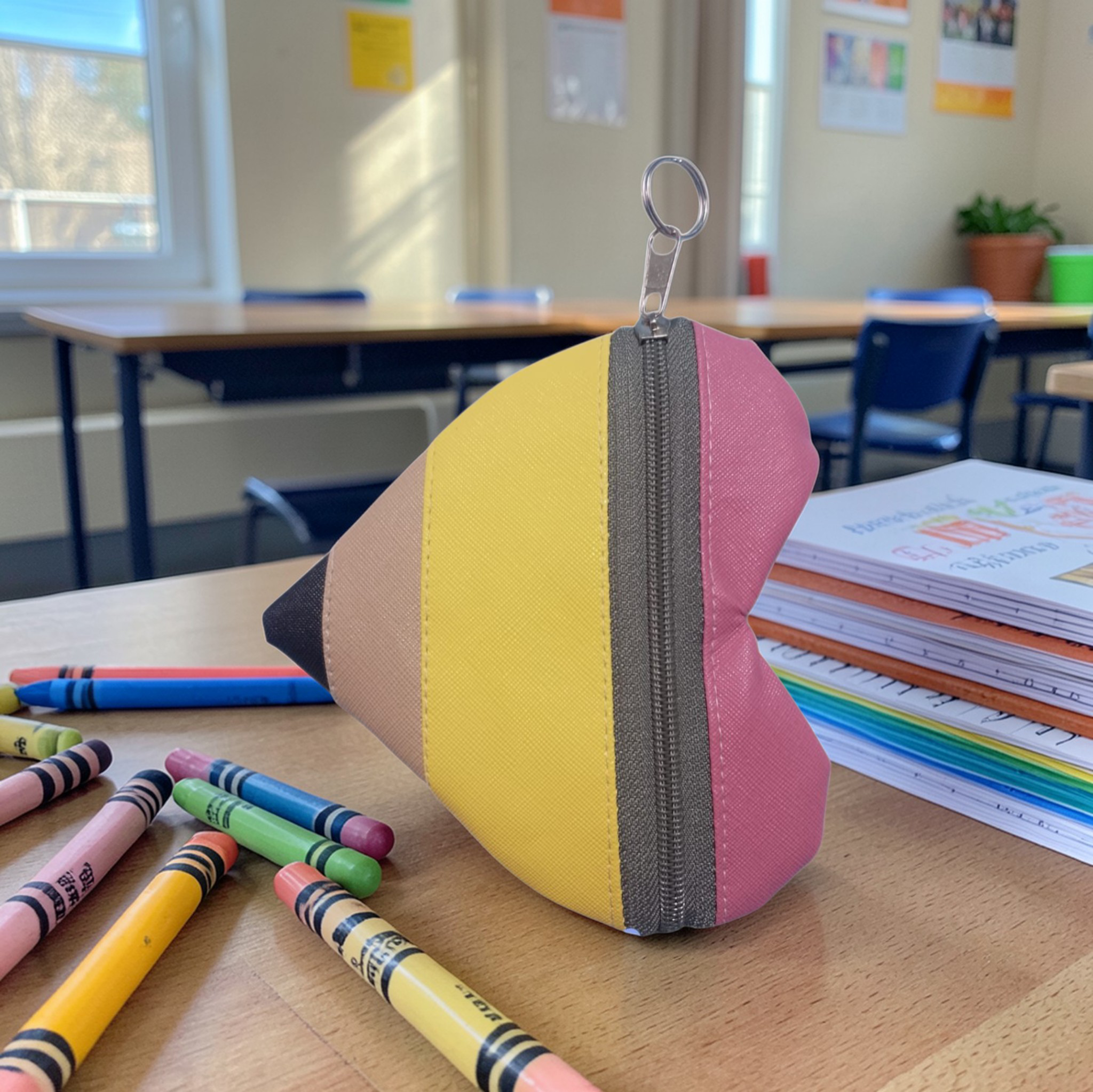 50PZAS MONEDERO CHICO DE VINIPIEL EN FORMA DE "CORAZÓN DE LÁPIZ"