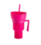 VASO PLÁSTICO CON BOTANERO Y POPOTE