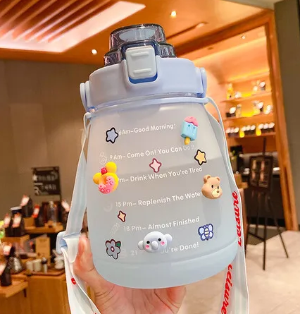 Miniatura: 10PZAS CANTIMPLORA DEGRADADO CON STICKERS 1400ML