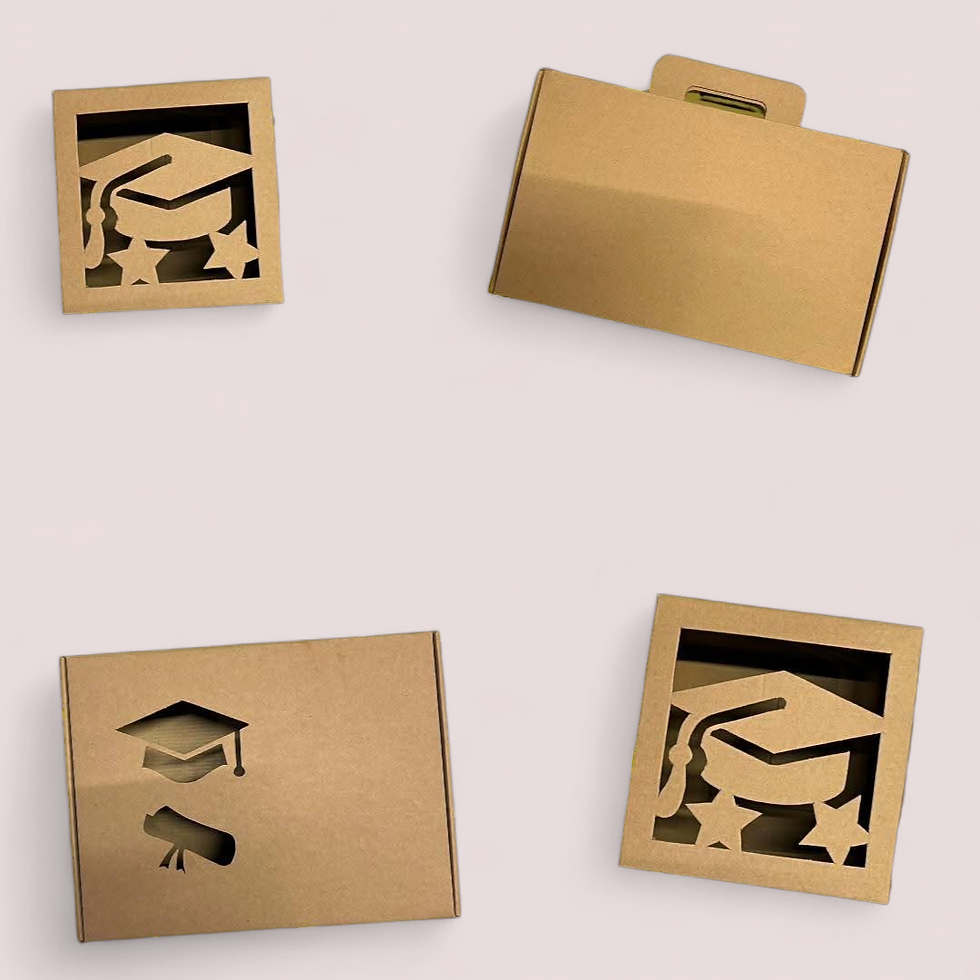 Caja de Cartón Armable con Ventana Graduación "RELF 3" - Resistencia y Estilo para Presentar tus Productos