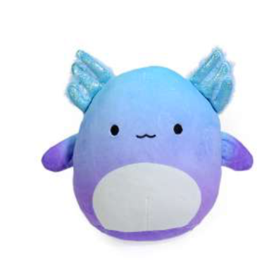 12PZAS PELUCHE DE AJOLOTE REDONDO 18X20CMS 