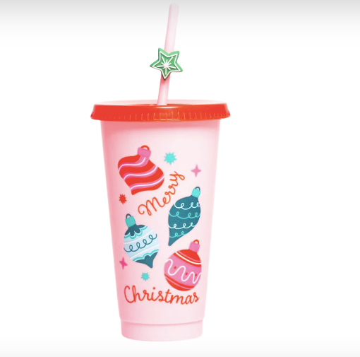 Miniatura: Vaso Venti Plástico 24oz con Popote "Navidad 2024" - Perfecto para Tus Celebraciones Navideñas
