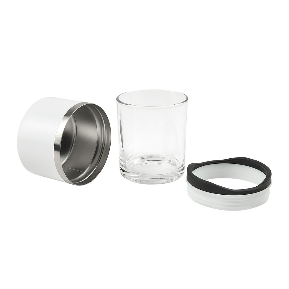Miniatura: Vaso Wiskero de Cristal y Porta Vaso Doble Pared "Basi" – Elegancia y Funcionalidad para Amantes del Whisky