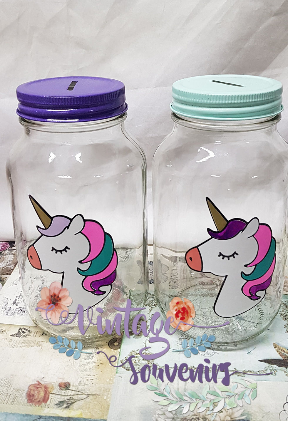 Miniatura: Alcancías de Vidrio - Elegancia y Personalización para el Ahorro