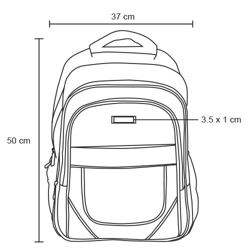Miniatura: 10PZAS MOCHILA 4 COMPARTIMENTOS   "CANTU"