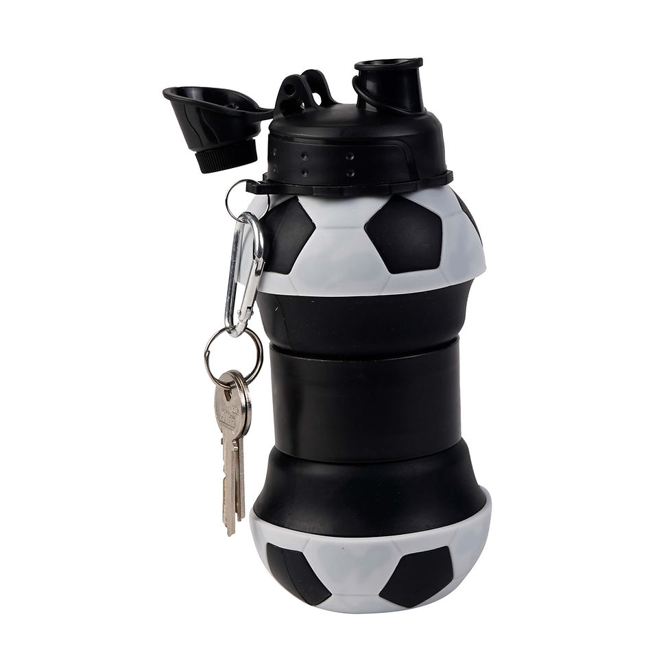 Miniatura: 50PZAS BOTELLA CILINDRO DE SILICÓN EN FORMA DE PELOTAS DE FUTBOL "FE"