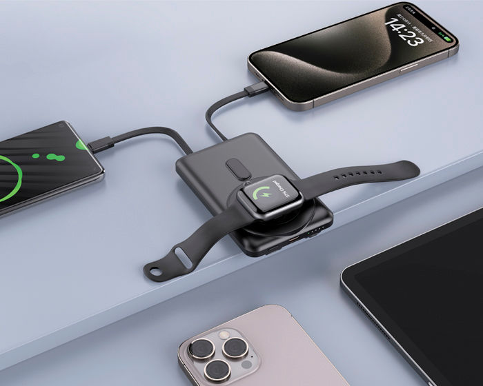 Miniatura: Batería Inalámbrica Portátil Carga Rápida Magnética 5,000mAh