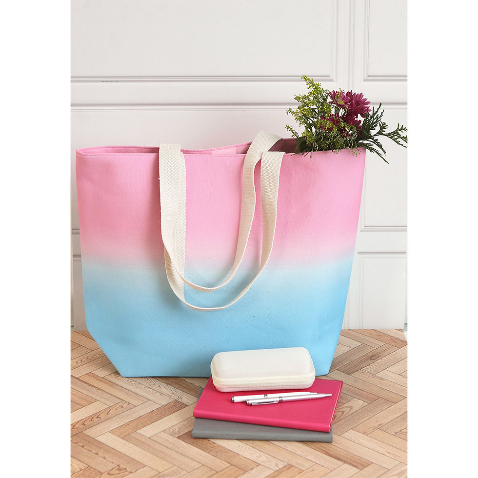 Miniatura: Bolsa de Mano de Tela "Pai": Estilo y Comodidad en un Diseño Degradado