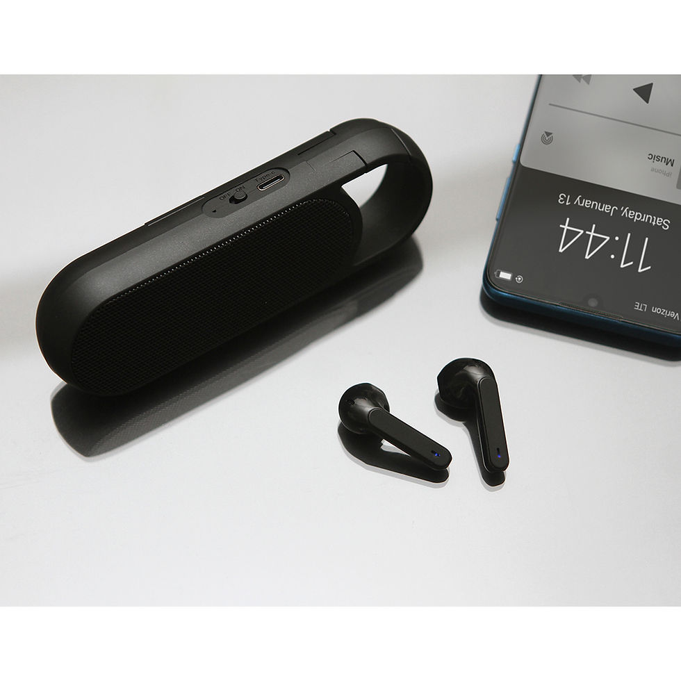Miniatura: 10PZAS BOCINA BLUETOOTH CON AUDÍFONOS INALÁMBRICOS  "IZI"