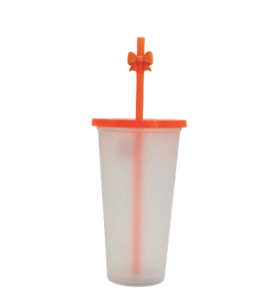 Miniatura: VASO VENTI PLÁSTICO MOÑO 25OZ CON POPOTE "MOÑO CUTE"