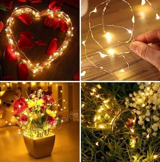 Miniatura: SERIE LED DE LUCES DE ALAMBRE LUZ CALIDA