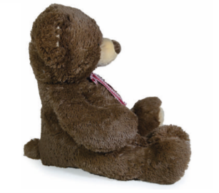 Miniatura: 6PZAS OSO DE PELUCHE CON LISTÓN DE GRECAS AL CUELLO 42X50CMS Y 67 X 80CMS "LEO"