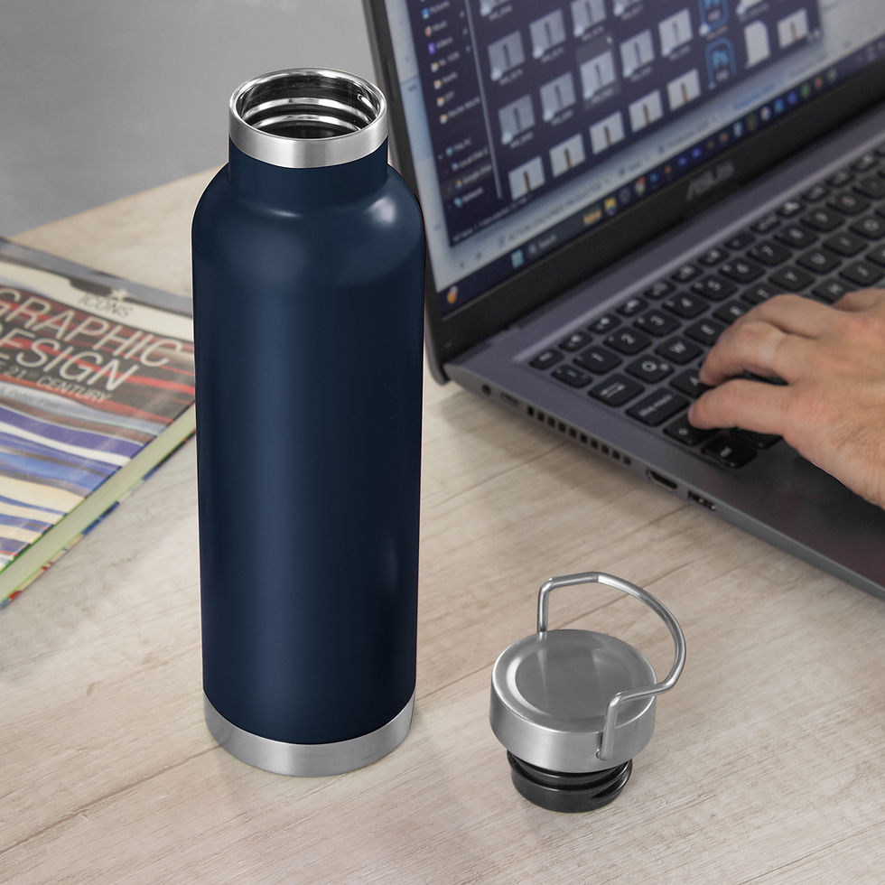 Miniatura: 24PZAS BOTELLA CILINDRO INSULADO  650ML "HYD"