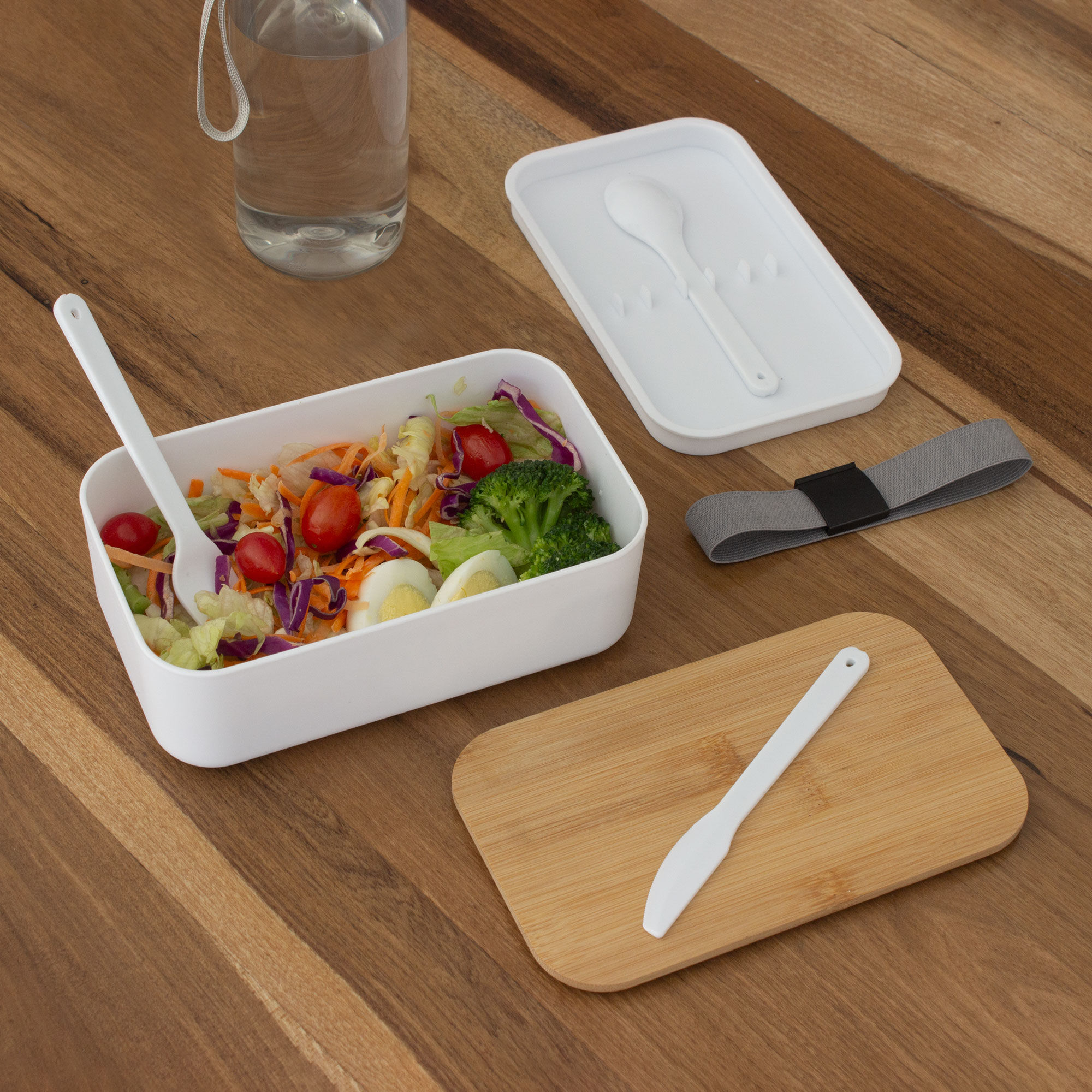 CONTENEDOR DE ALIMENTOS CON TAPA DE BAMBÚ "LUNCH"