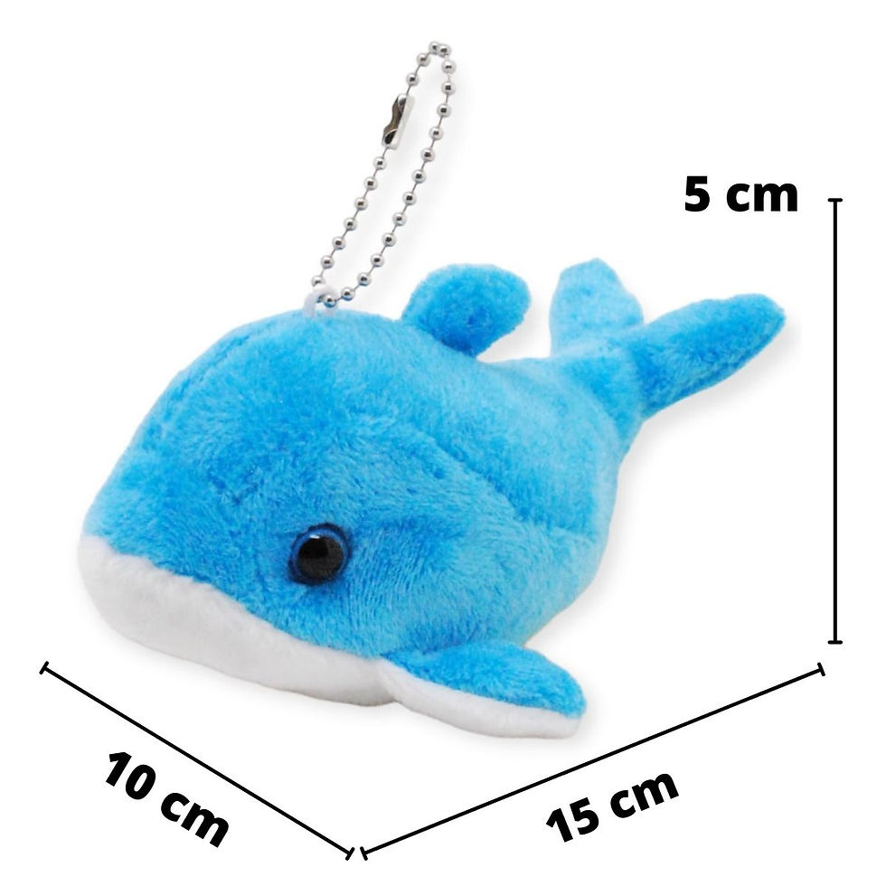 Miniatura: 25PZAS DELFÍN DE PELUCHE CON LLAVERO 15X10X5CMS  "DELFÍN MINI"