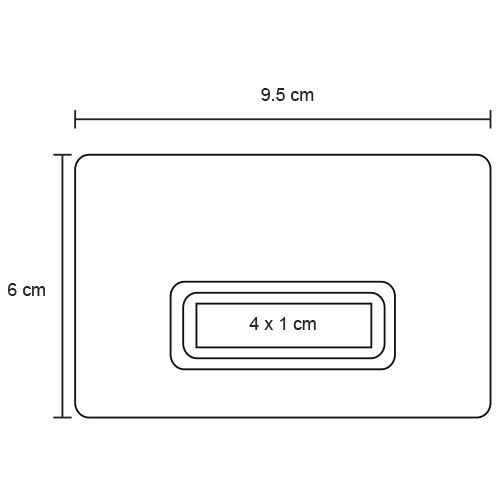 Miniatura: 25PZA TARJETERO DE ALUMINIO Y TELA CON PLACA DE METAL "NAV"