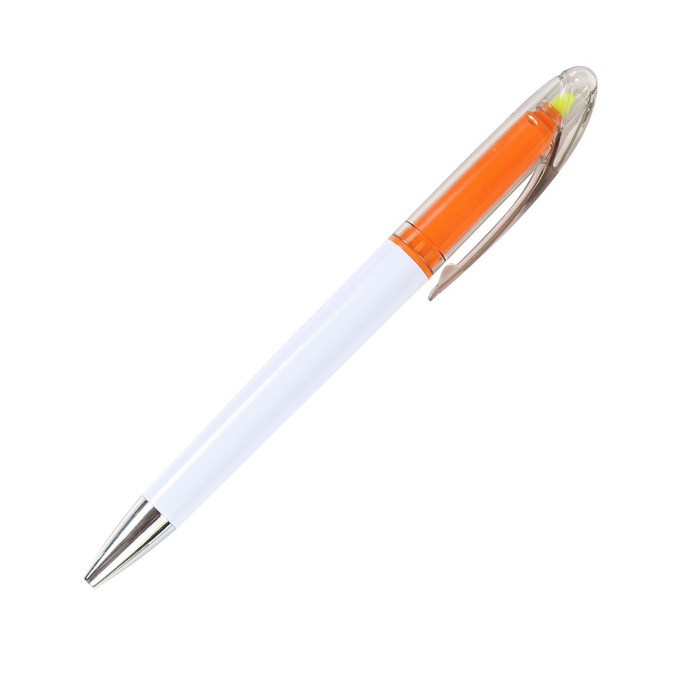 Miniatura: 50PZAS BOLÍGRAFO DE PLÁSTICO TWIST CON MARCA TEXTOS AMARILLO  "ASI"