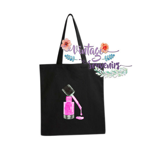 Miniatura: BOLSA DE ALGODÓN ECONÓMICA CON PERSONALIZADO "CUTE"