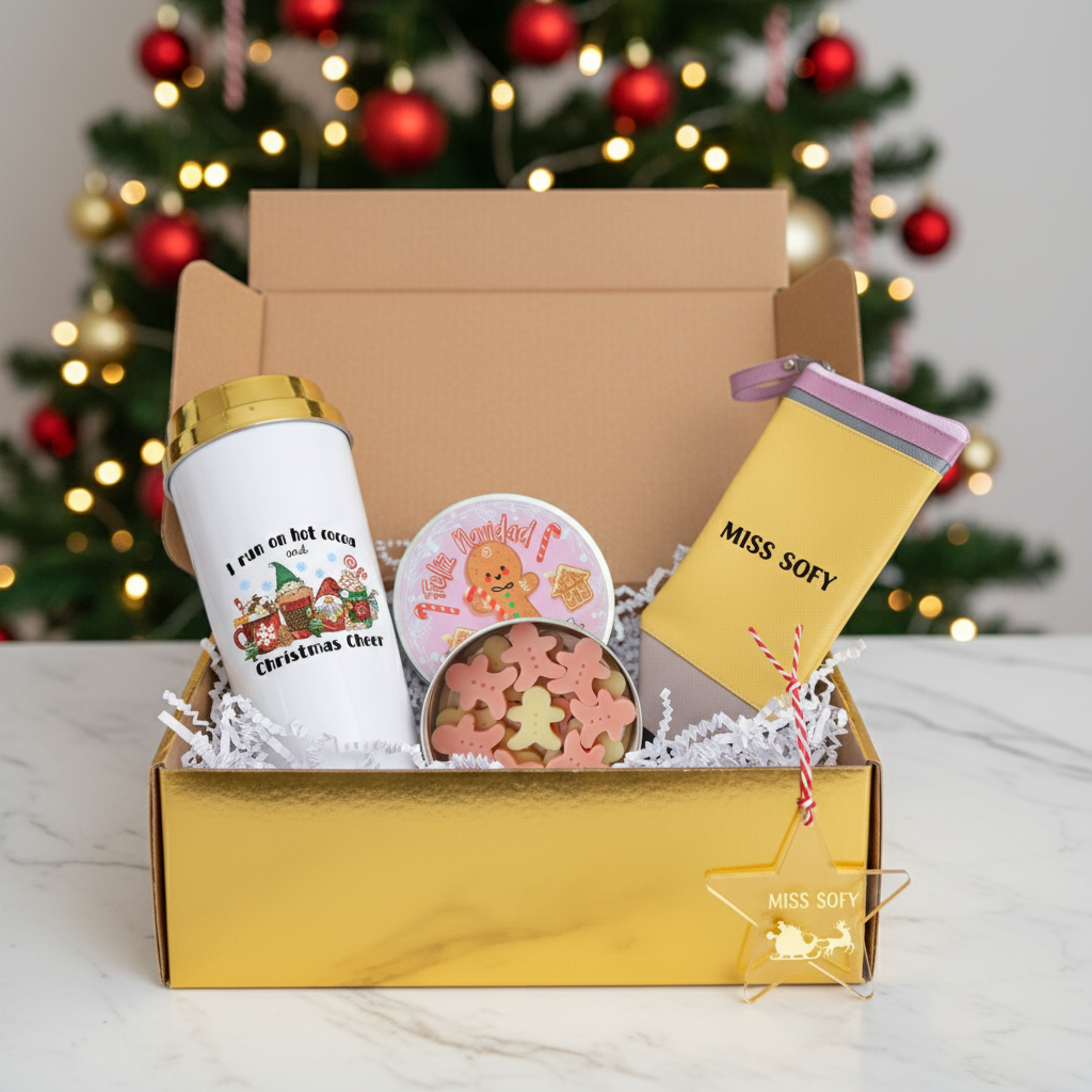 Kit De Regalo Vaso Dubai, Estuche De Lápiz Y Jabones "Gift Teach3"