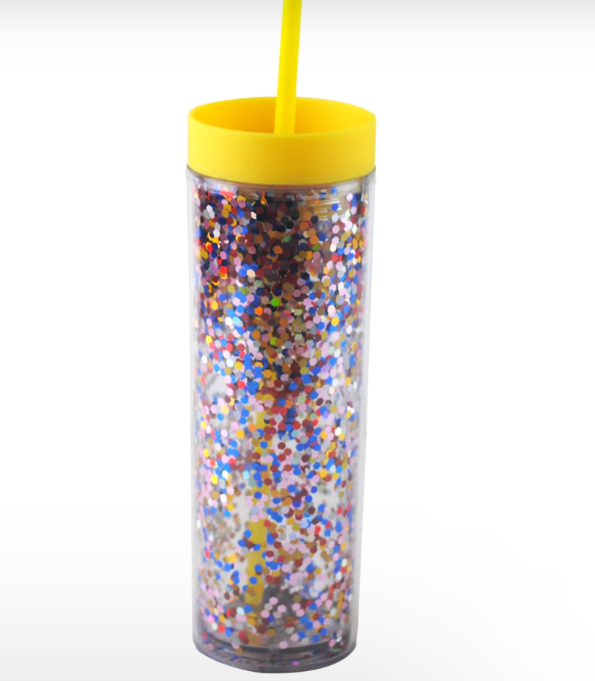 Miniatura: 24PZAS VASOS SKINNY  POLICARBONATO TERMINADO MATE CONFETTI 400ML