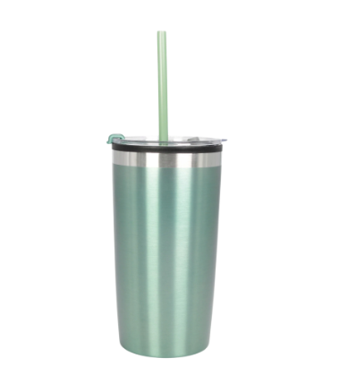 Miniatura: 12PZAS VASO TERMO INSULADO CON POPOTE  550ML "SEE"