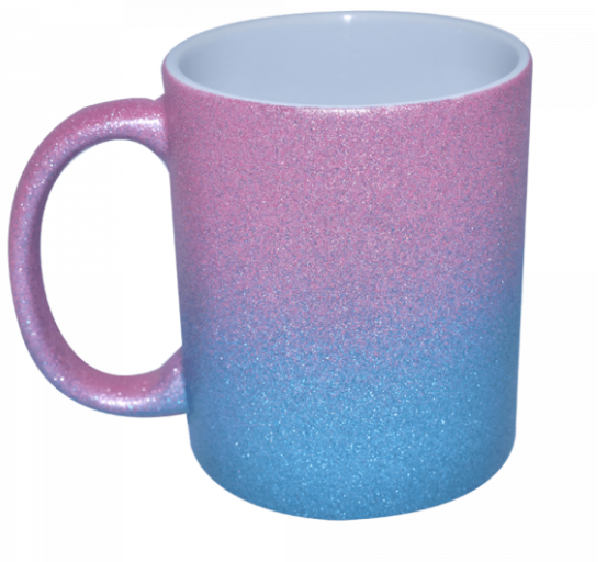 Miniatura: 12PZAS TAZA DE CERÁMICA GLITTER PARA SUBLIMAR 11OZ "GLITTER BICOLOR"