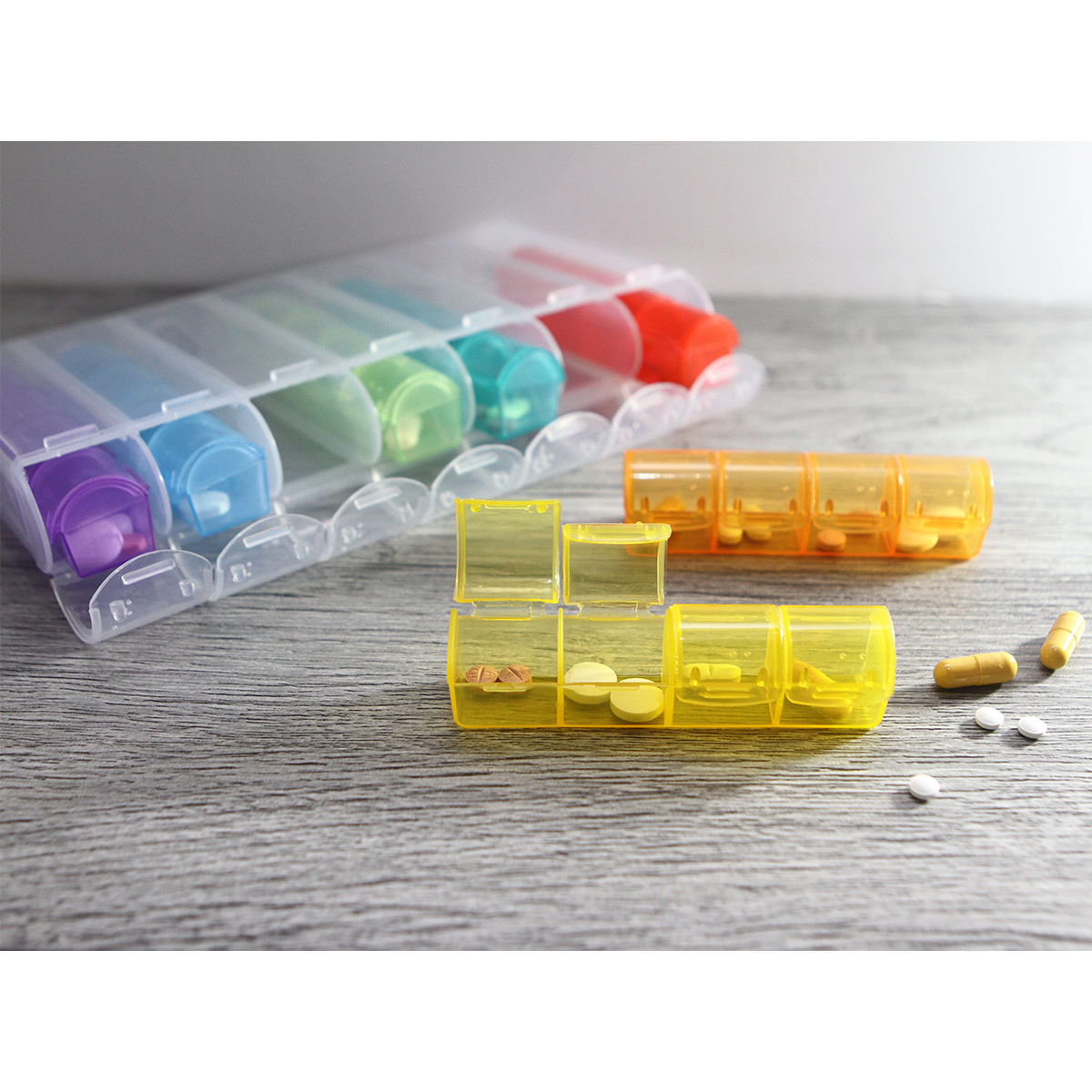 25PZAS PASTILLERO CON 7 COMPARTIMENTOS "TUR"