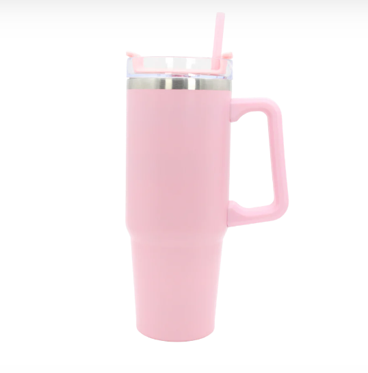 Miniatura: 12PZAS VASO DE ACERO INSULADO CON TAPA PLÁSTICA CON POPOTE 30OZ  "STYLE30OZ"