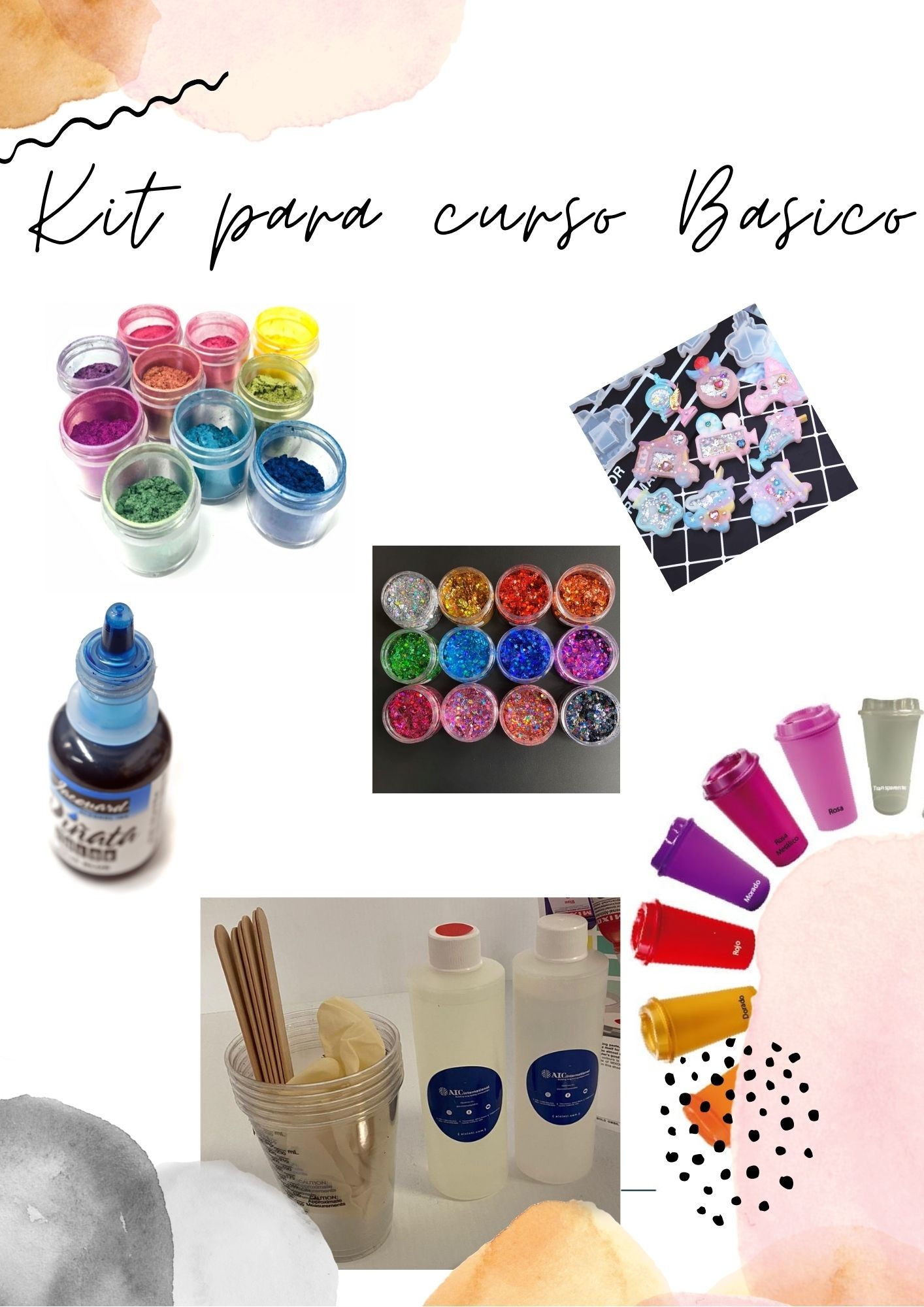 KIT PARA CURSO BASICO DE EPOXY CHICO