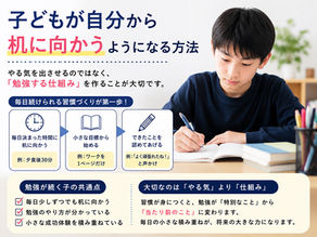 子どもが自分から机に向かうようになる方法|住吉で塾を探している保護者の方へ
