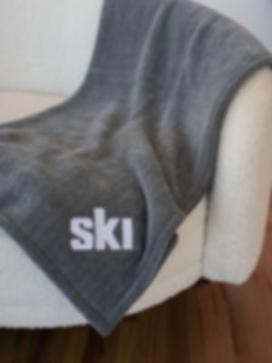 SKI Throw Blanket