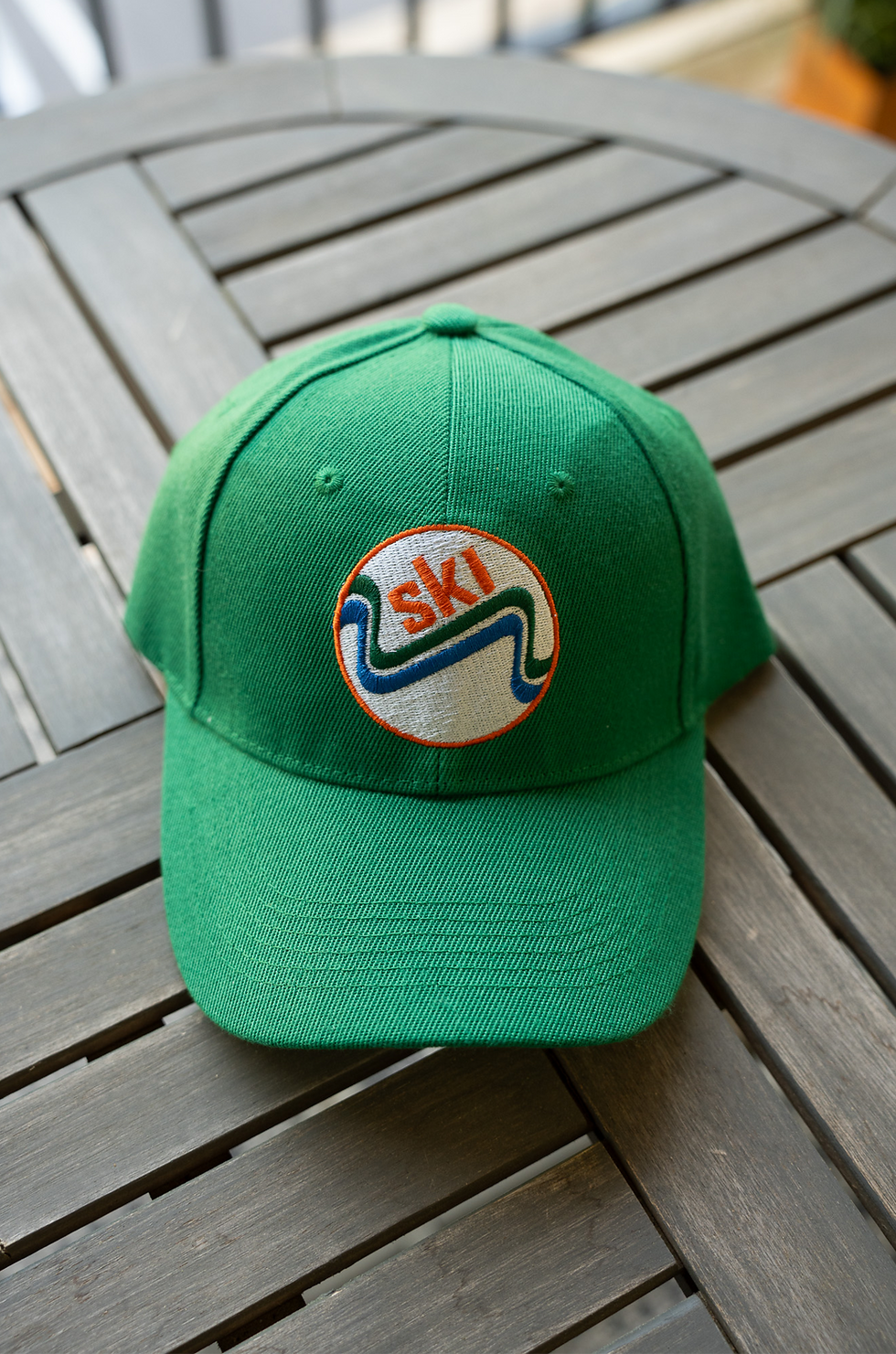Thumbnail: SKI Green Cap w/ Retro Logo Round Patch