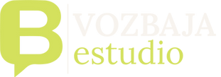 Logo de VOZBAJA estudio para el estudio legal especialzado en marcas