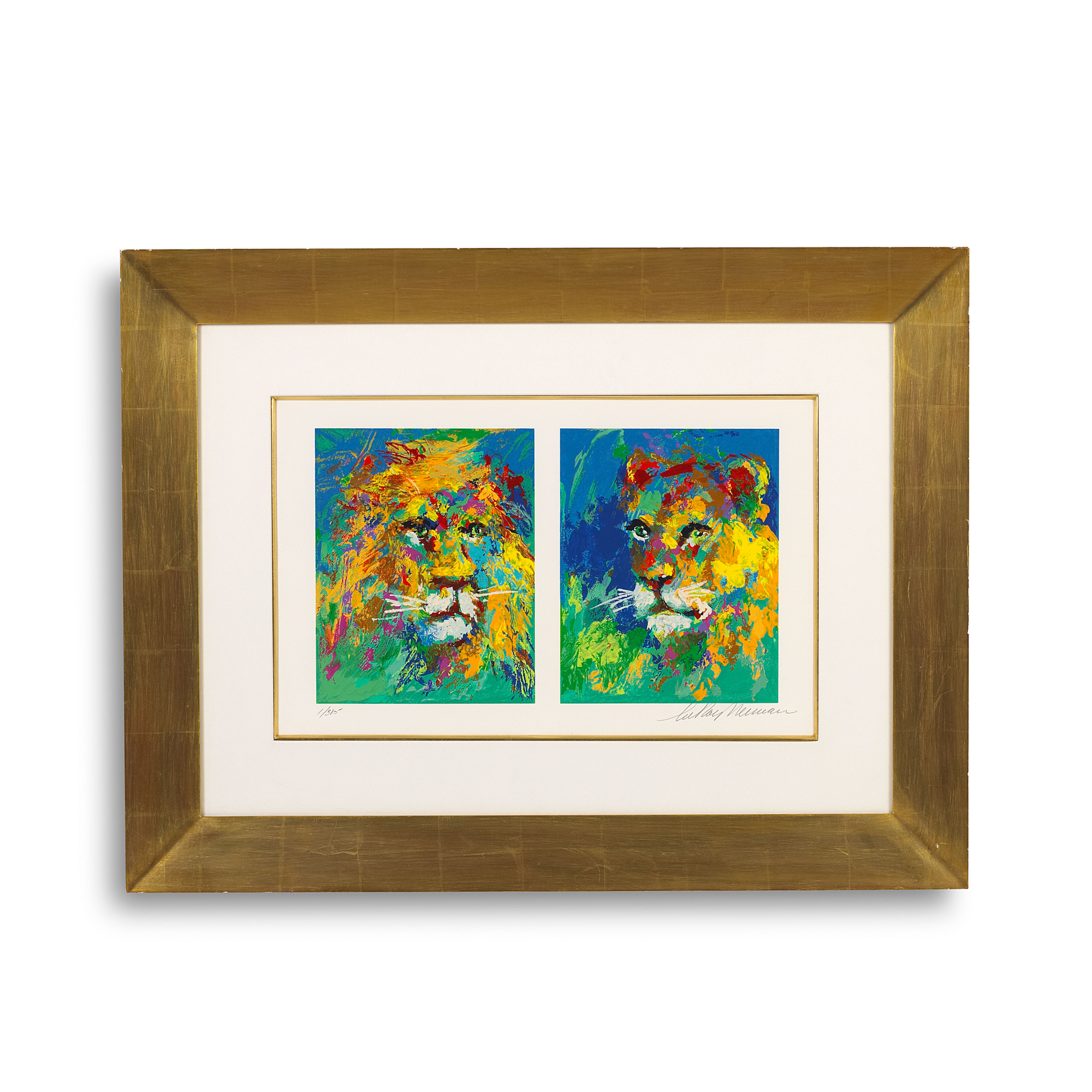 "Lion and Lioness" by LeRoy Neiman