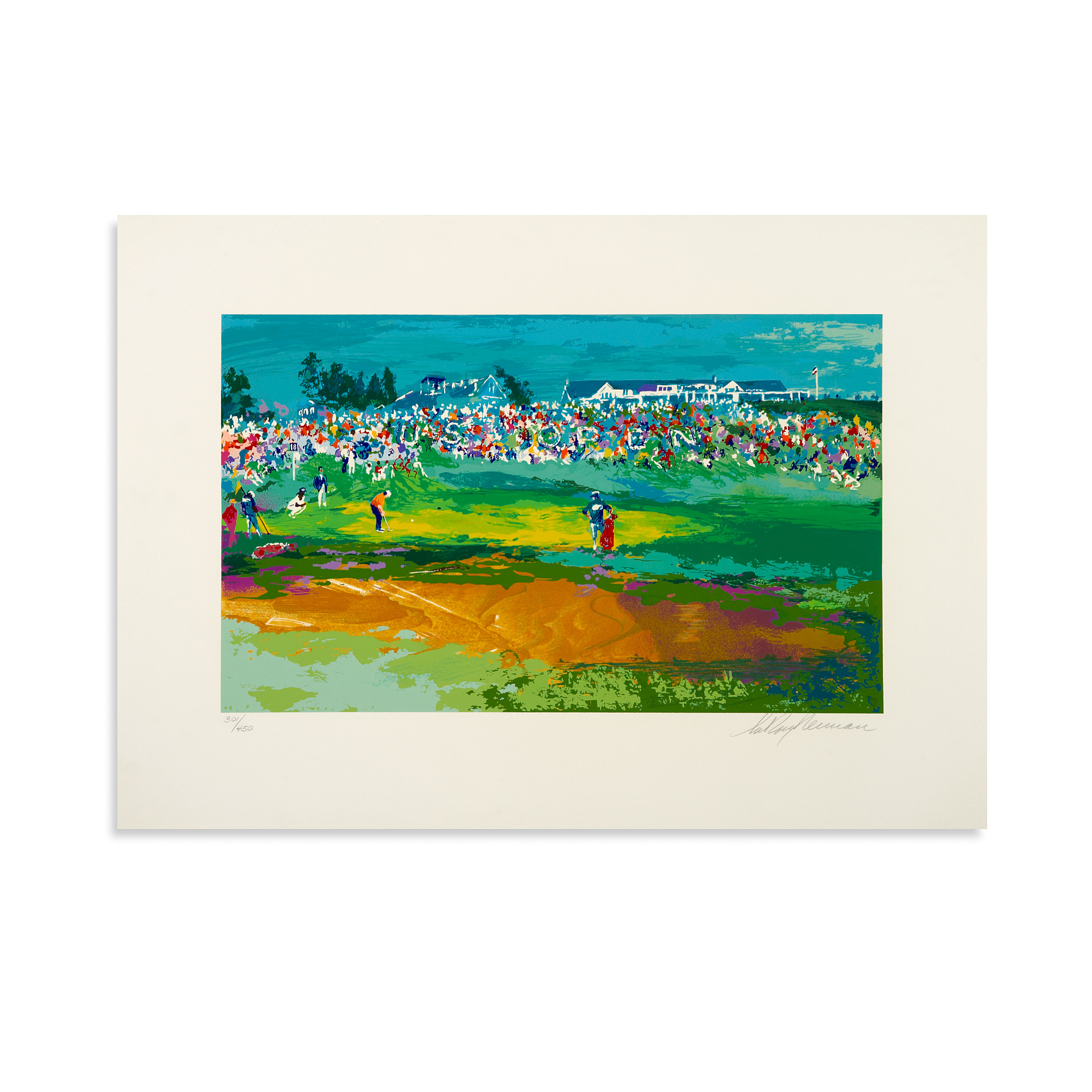"Home Hole at Shinnecock" by LeRoy Neiman