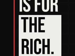Carousel graphic featuring the headline "Financial Advice Isn't Just for Rich People" with supporting text discussing the financial advice gap in Australia and the importance of making quality financial guidance accessible to all Australians, regardless of income or wealth.